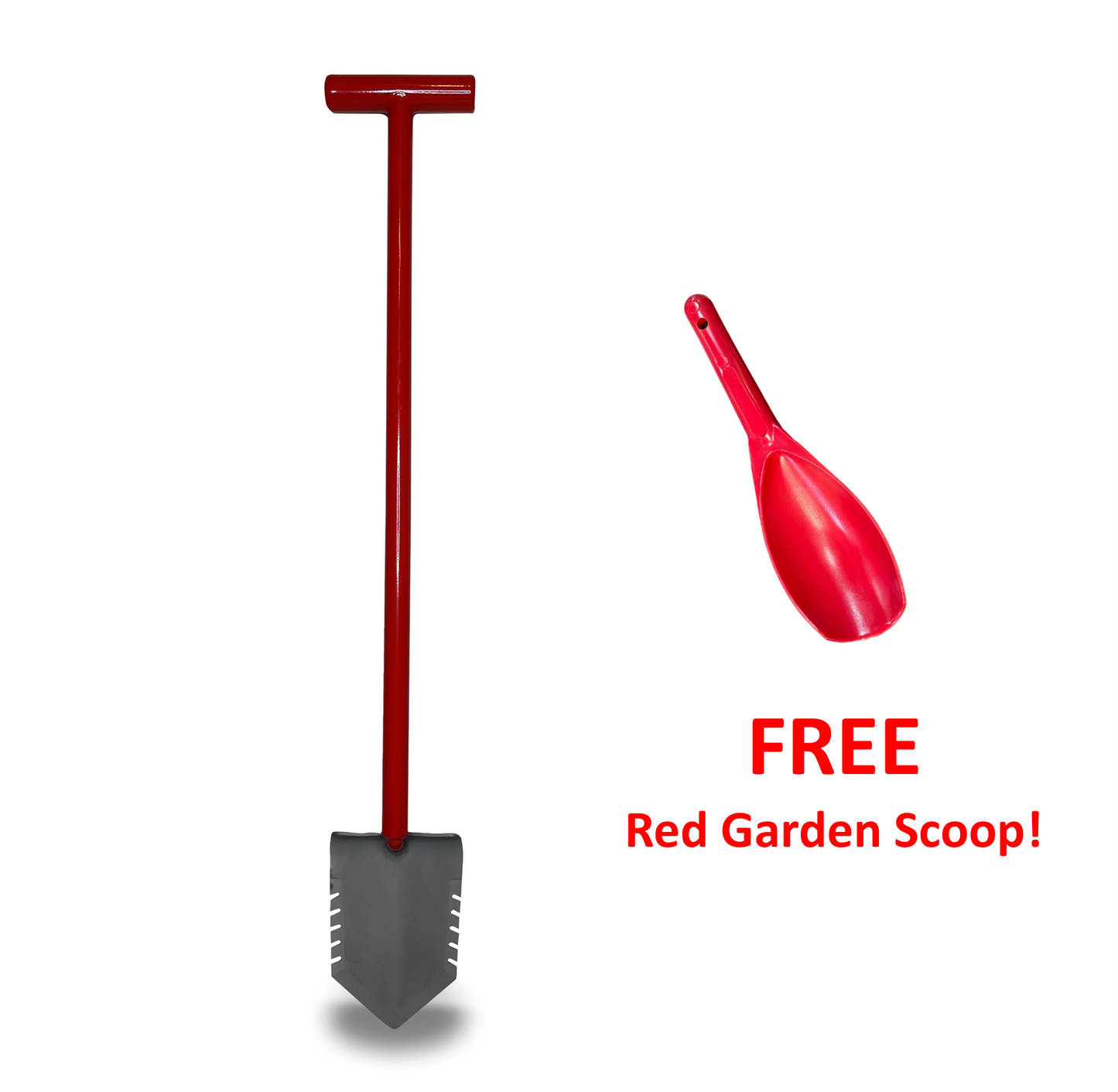 Red Garden Shovel & FREE Red Garden Scoop Bundle