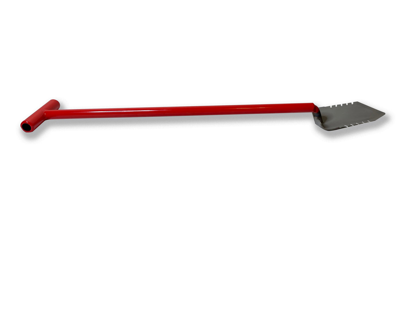 Red Garden Shovel Sideways View
